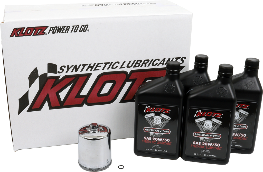Basic Harley Davidson 4qt Synthetic Oil Change Kit