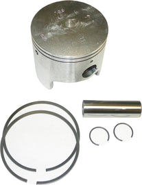 WSM Piston 760/1200 kit with engine piston components, includes piston rings and hardware for small engine repair.