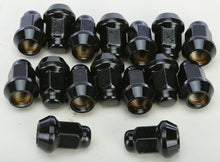 Load image into Gallery viewer, Lug Nuts Black Pol 3/8" 24 60' Tapered 16/Pk