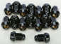 Lug Nuts Black Pol 3/8