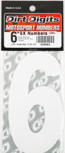 Load image into Gallery viewer, #6 6" White Super X Digits 3/Pk