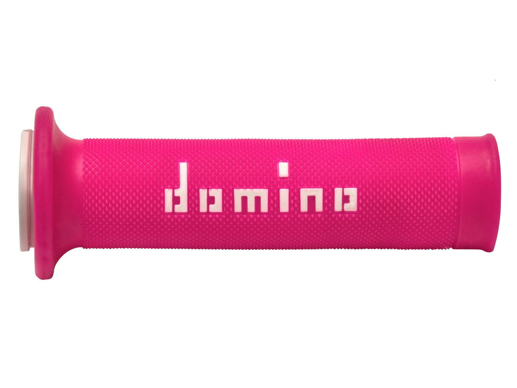 Motogp Grips Fuchsia/White Pair