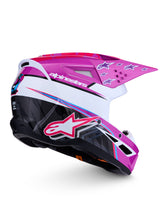 Load image into Gallery viewer, S M3 Falcon Helmet Ece06/Dot Prpl/Wht/Blk/Pink Fl Gl Xl