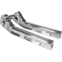Load image into Gallery viewer, SLYFOX BILLET PULLBACK RISERS RAW HARLEY DAVIDSON MODELS - The Speed Shop Canada