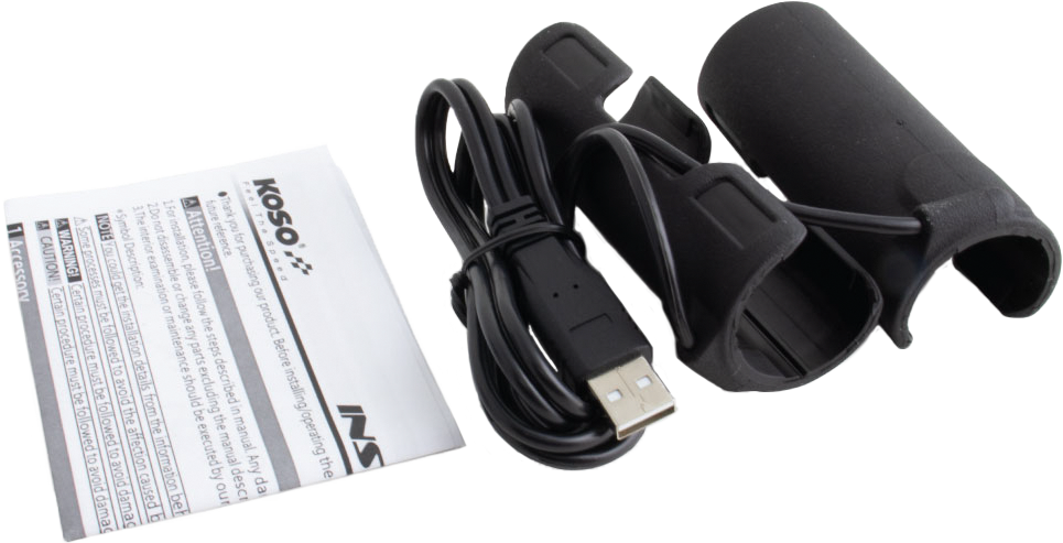 X Claws Heated Grips Clip On Sleeve Usb Black