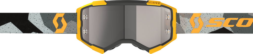 Fury Goggle Camo Grey/Ylw Silver Chrome Works