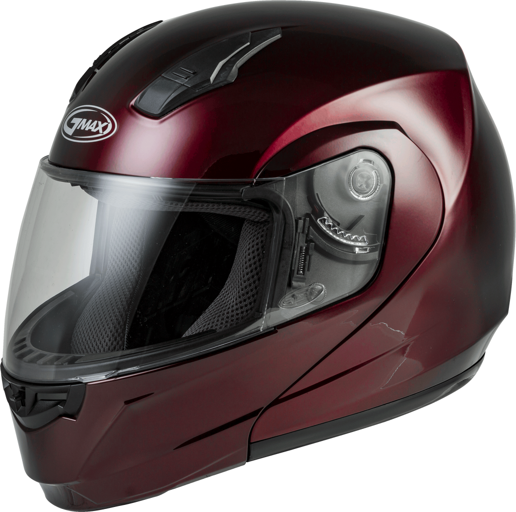 Md 04 Modular Helmet Wine Red 3x
