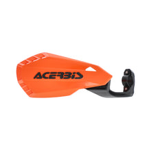 Load image into Gallery viewer, ACERBIS Firstmoto MX handguards mounted on motorcycle handlebars for dirt biking, with protective plastic shield and mounting hardware.