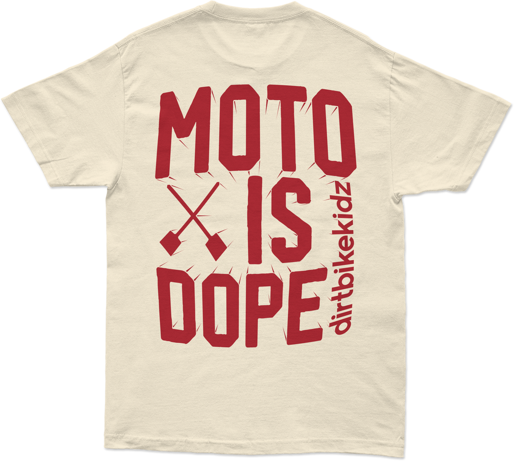Moto Is Dope Tee Cream 2x