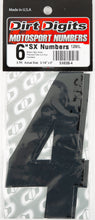 Load image into Gallery viewer, #4 6" Black Super X Digits 3/Pk