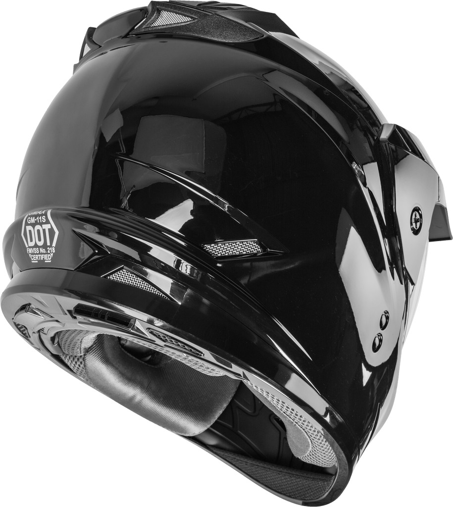 Gm 11 Dual Sport Helmet Black  2x