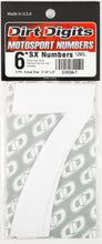 Load image into Gallery viewer, #7 6" White Super X Digits 3/Pk