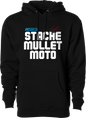Stache Mullet Moto Hoodie Black Lg