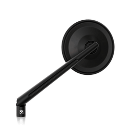 Black Circula S mirror by SHIN YO, stylish round wall mirror with a sleek black frame, perfect for modern interior decor.