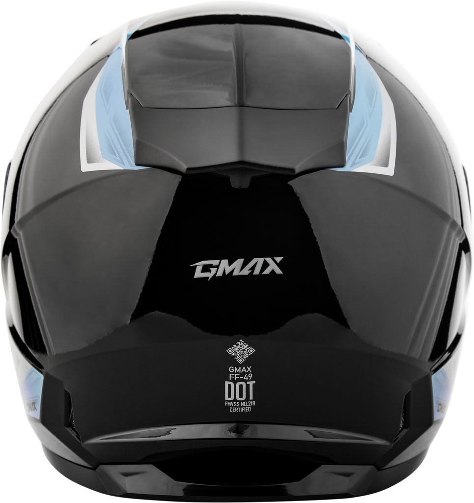 Ff 49 Syth Helmet Black/Silver Blue Xl