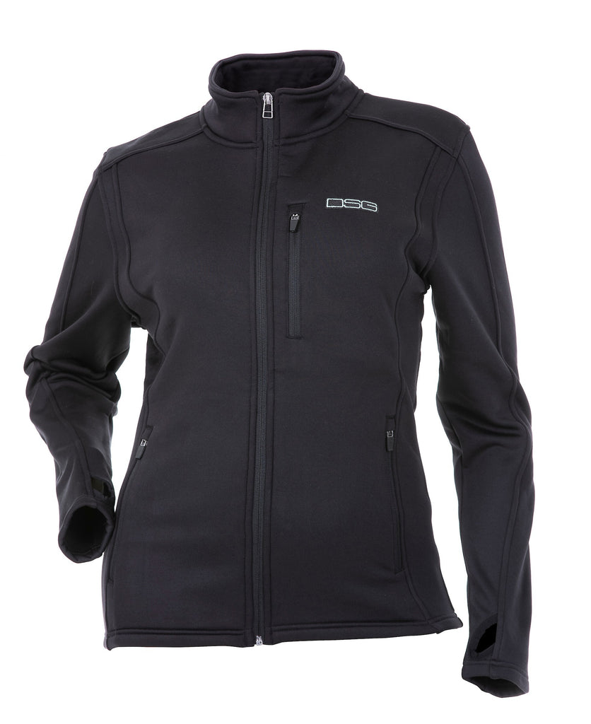 Performance Fleece Zip Up Black Lg