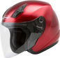 Of 17 Open Face Helmet Candy Red Xl