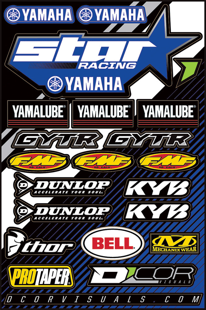 Star Yamaha Decal Sheet