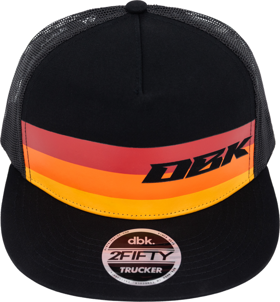 Sunday Stripe 2fifty Trucker Black Snapback Hat