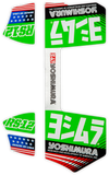 Yoshimura Rs12 Muffler Decals Green 961-9079
