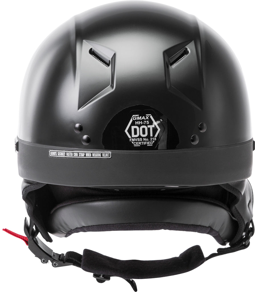 Hh 75 Half Helmet Black Sm