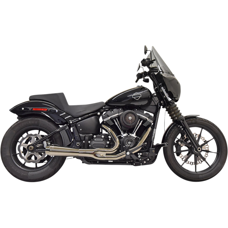 BASSANI MERCURY BLACK CHROME 2:1  RR EXHAUST HARLEY SOFTAIL 18-24 - The Speed Shop Canada