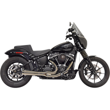 Load image into Gallery viewer, BASSANI MERCURY BLACK CHROME 2:1  RR EXHAUST HARLEY SOFTAIL 18-24 - The Speed Shop Canada