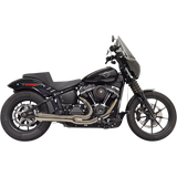 BASSANI MERCURY BLACK CHROME 2:1  RR EXHAUST HARLEY SOFTAIL 18-24