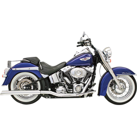 BASSANI POWER CURVE CHROME TRUE DUAL EXHAUST HEADER SOFTAILS 84-17 - The Speed Shop Canada