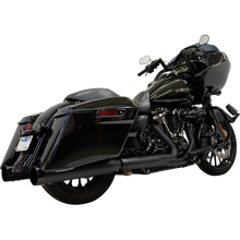 Load image into Gallery viewer, BASSANI EXHAUST BLACK 4.5" STRAIGHT CAN MUFFLERS 17-23 HARLEY BAGGERS - The Speed Shop Canada