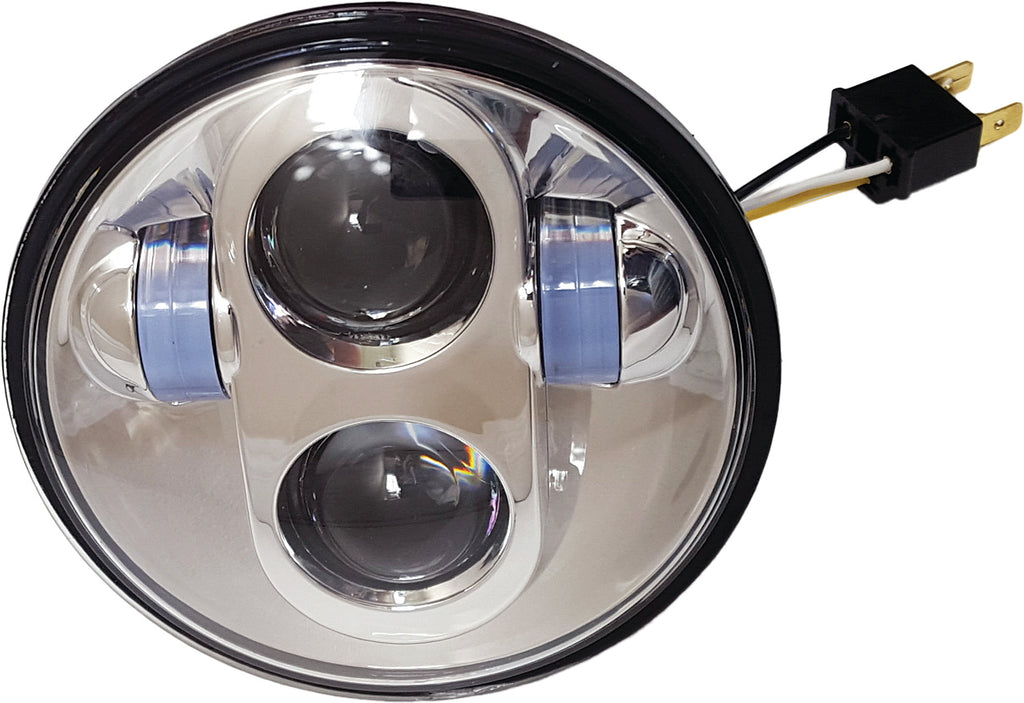 5 3/4" Led Headlight Chrome High Definition