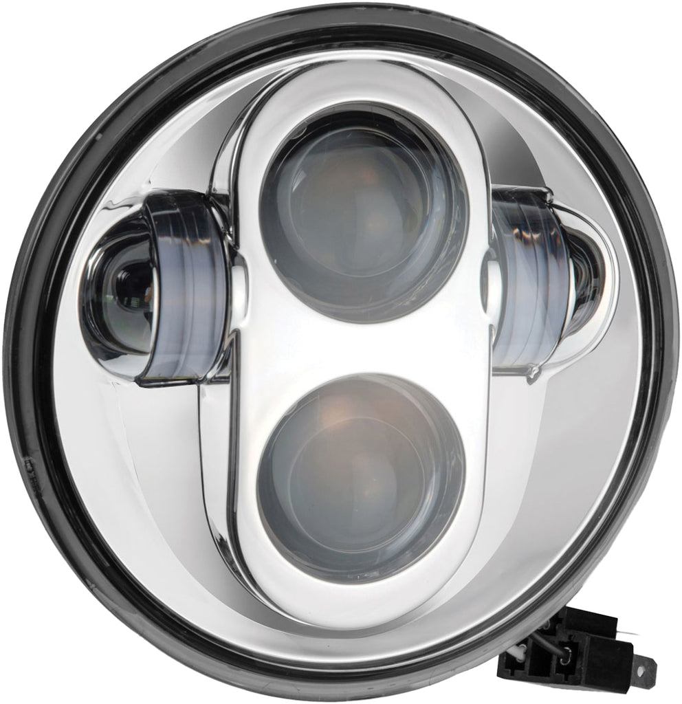 5 3/4" Led Headlight Chrome High Definition