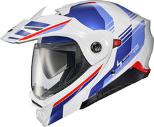 Load image into Gallery viewer, Exo At960 Modular Helmet Monk White/Blue 3x