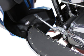 BAGGERNATION Heel Lever Eliminator Chrome foot control for Harley-Davidson FLH models from 1984 and up, with sleek chrome finish.