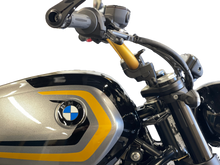 Load image into Gallery viewer, Handlebar Risers Tour Black Bmw
