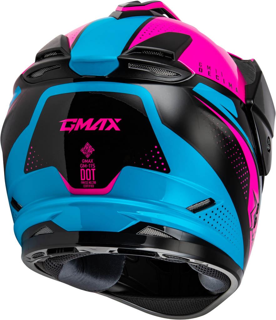 Gm 11 Decima Helmet Black/Pink/Blue Sm
