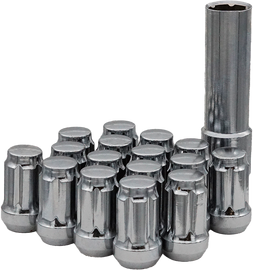 16/Pk 12mm 1.25 Tapered Lug Nuts 60 Splined