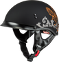 Hh 65 Corvus Helmet W/Peak Matte Black/Silver/Orange Md
