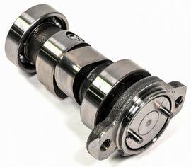 High performance BBR engine camshaft showing detailed metal components and precision machining for automotive use.