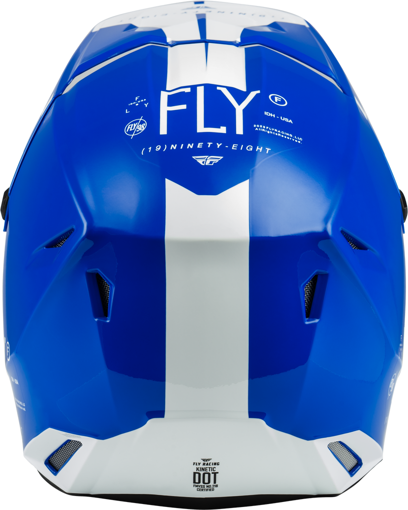 Yth Kinetic Lite Rival Helmet Gloss Blue/White Ys