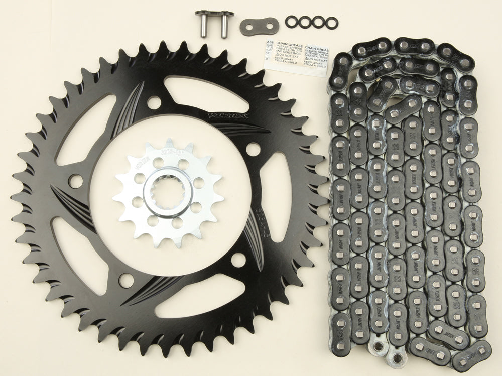 Sprocket/Chain Kit Stl/Alu 15/45t Blk Rx3 520 114l Blk