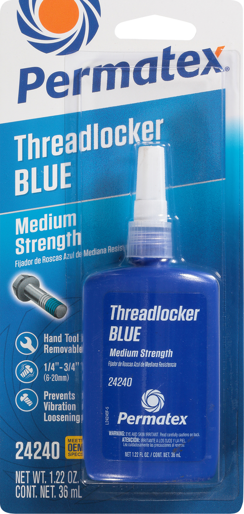 Medium Strength Threadlocker Blue 36 Ml