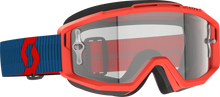 Load image into Gallery viewer, Split Otg Goggle Drk Blue/Neon Rd Clear Works