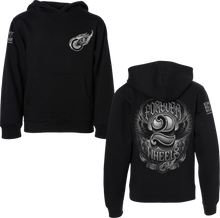 Load image into Gallery viewer, Two Wheels Youth Hoodie Black Ym