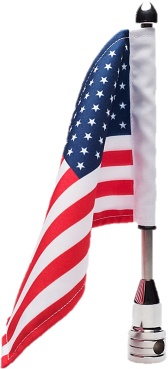 Usa 6x9 Flag And Mount For 1/2" Round Bar