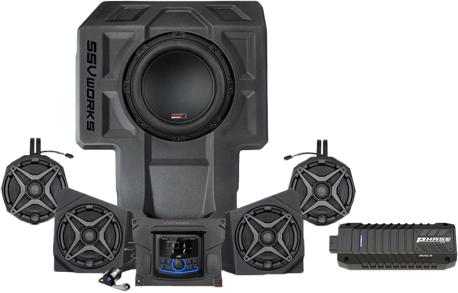 5 Speaker Kit Phase Eq W/ Jvc Controller
