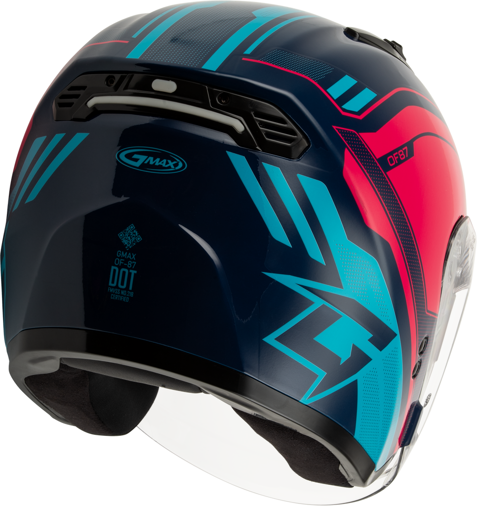 Of 87 Duke Helmet W/Led Light Blue/Red Xs