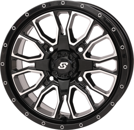 Fusion Dd Wheel  15x7 5+2 4/137 & 4/156 Gloss Blk/Mach