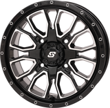 Fusion Dd Wheel  15x7 5+2 4/137 & 4/156 Gloss Blk/Mach