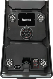 HOPPE stereo top 4 speakers with subwoofer, audio and communication equipment, black finish and sleek design